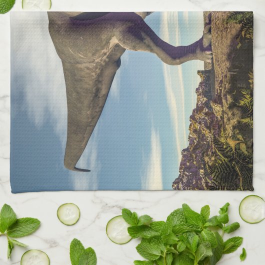 Tyrannosaurus rex-haring theedoek (Gevouwen)