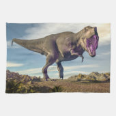 Tyrannosaurus rex-haring theedoek (Horizontaal)