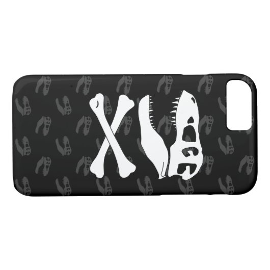 Tyrannosaurus Rex Jolly Roger Case-Mate iPhone Case (Achterkant (Horizontaal))