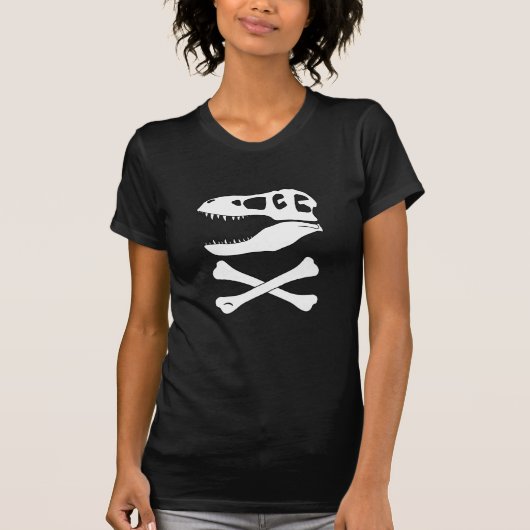 Tyrannosaurus rex Jolly Roger T-shirt (Voorkant)