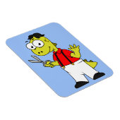 Tyrannosaurus rex kapper met schaar. magneet (Rechterzijde)