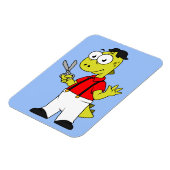 Tyrannosaurus rex kapper met schaar. magneet (Linkerzijde)