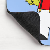 Tyrannosaurus rex kapper met schaar. muismat (Hoek)