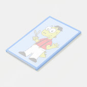 Tyrannosaurus rex kapper met schaar. post-it® notes (Schuin)