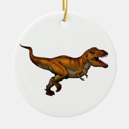 Tyrannosaurus Rex met T-Rex Keramisch Ornament (Voorkant)