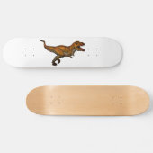 Tyrannosaurus Rex met T-Rex Persoonlijk Skateboard (Horizontaal)