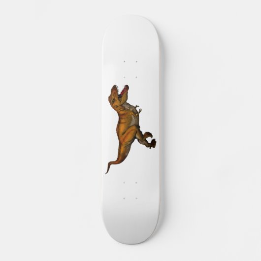 Tyrannosaurus Rex met T-Rex Persoonlijk Skateboard (Voorkant)