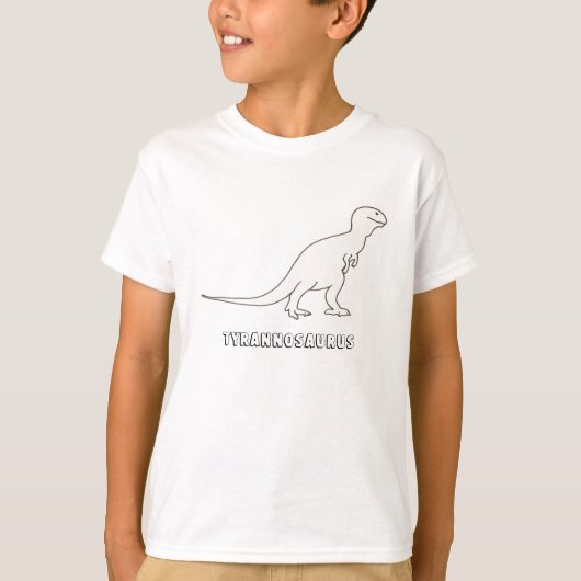 Tyrannosaurus Rex overzicht en woordoverhemden T-shirt (Voorkant)