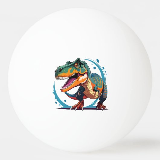 Tyrannosaurus Rex Pingpongbal (Voorkant)