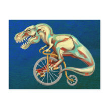 Tyrannosaurus Rex Rijden op een fiets