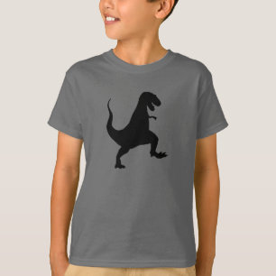 Tyrannosaurus rex Roaring en Stomping Silhouette T-shirt