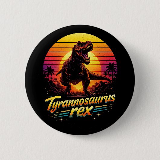 Tyrannosaurus Rex Ronde Button 5,7 Cm (Voorkant)