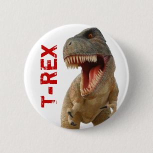 Tyrannosaurus Rex Ronde Button 5,7 Cm