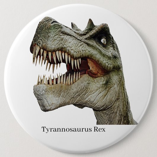 Tyrannosaurus Rex Ronde Button 6,0 Cm (Voorkant)
