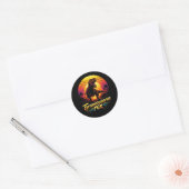 Tyrannosaurus Rex Ronde Sticker (Envelop)