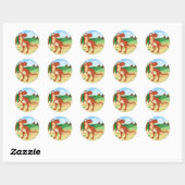 Tyrannosaurus Rex Ronde Sticker (Vel)