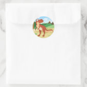 Tyrannosaurus Rex Ronde Sticker (Tas)