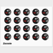 Tyrannosaurus Rex Ronde Sticker (Vel)