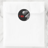 Tyrannosaurus Rex Ronde Sticker (Tas)