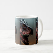 Tyrannosaurus Rex Scary Face, Coffee Mok (Voorkant rechts)