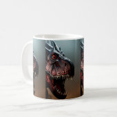 Tyrannosaurus Rex Scary Face, Coffee Mok (Voorkant links)