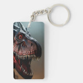 Tyrannosaurus Rex Scary Face, Keyring Sleutelhanger (achterkant)