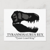 Tyrannosaurus Rex Skull Briefkaart (Voorkant)