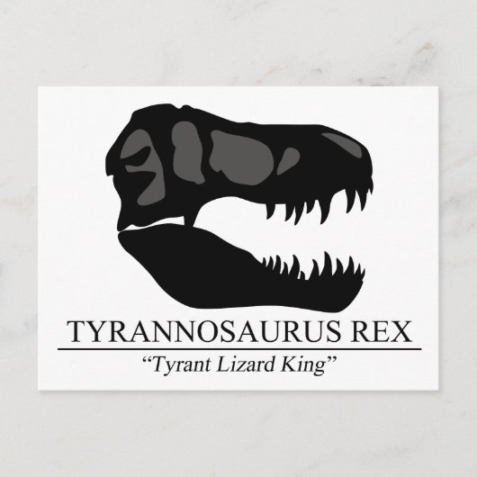 Tyrannosaurus Rex Skull Briefkaart (Voorkant)