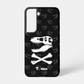 Tyrannosaurus rex Skull en Crossbones Samsung Galaxy Hoesje (Achterkant)