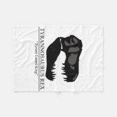 Tyrannosaurus Rex Skull Fleece Deken (Voorkant (Horizontaal))