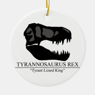 Tyrannosaurus Rex Skull Keramisch Ornament
