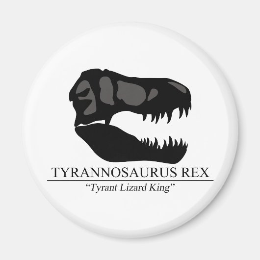 Tyrannosaurus Rex Skull Magneet (Voorkant)