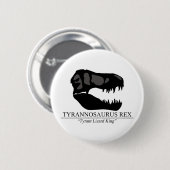 Tyrannosaurus Rex Skull Ronde Button 5,7 Cm (Voorkant /achterkant)
