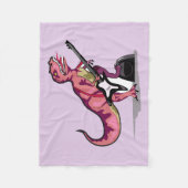Tyrannosaurus rex speelt gitaar. fleece deken (Voorkant)