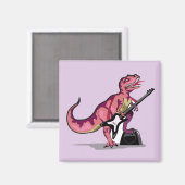 Tyrannosaurus rex speelt gitaar. magneet (Voorkant / Achterkant)