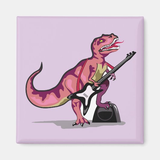 Tyrannosaurus rex speelt gitaar. magneet (Voorkant)