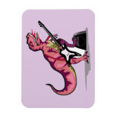 Tyrannosaurus rex speelt gitaar. magneet (Verticaal)