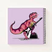 Tyrannosaurus rex speelt gitaar. notitieboek (Achterkant)