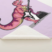 Tyrannosaurus rex speelt gitaar. sherpa deken (3/4)