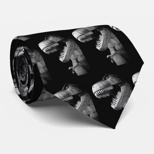 Tyrannosaurus Rex Stropdas (Opgerold)