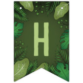 Tyrannosaurus Rex T-rex Dinosaur Happy Birthday Vlaggetjes (Tweede vlag)