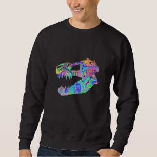 Tyrannosaurus Rex T Rex Skull Colorful Dinosaur Trui