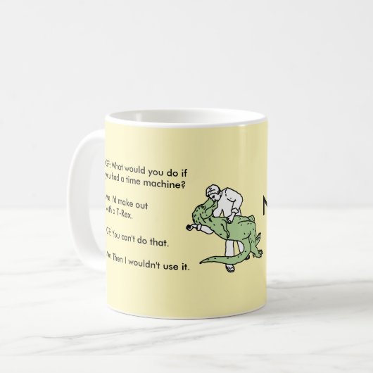 Tyrannosaurus Rex T Rex Time Machine Mok (Voorkant links)