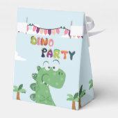 Tyrannosaurus Rex/T-Rex verjaardagsfeestje Bedankdoosjes (Achterkant)