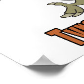 tyrannosaurus rex tex cowboy dinosaur poster (Hoek)