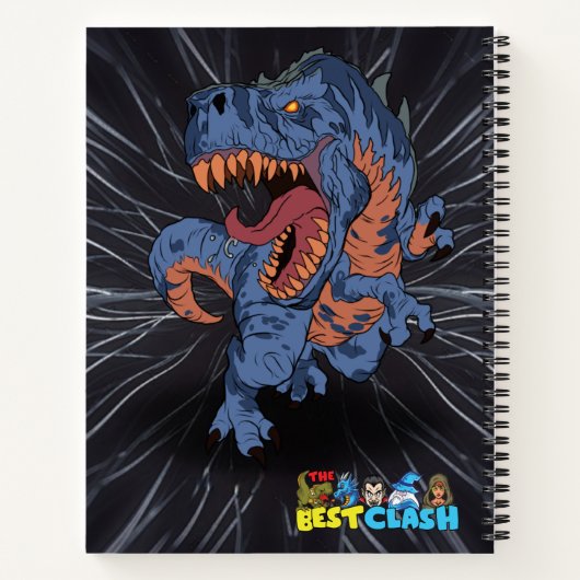 Tyrannosaurus Rex The Best Clash® Ruler T-Rex Notitieboek (Achterkant)