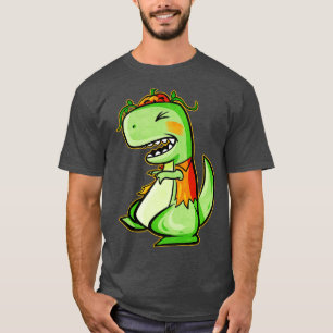 Tyrannosaurus rex TRex met vest en pompoen voor H T-shirt