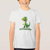 Tyrannosaurus Rex Tri-Blend Shirt (Voorkant)