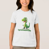 Tyrannosaurus Rex Tri-Blend Shirt (Voorkant)