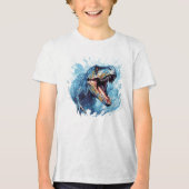 Tyrannosaurus rex Tri-Blend shirt (Voorkant)